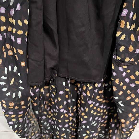 Anthropologie Sleeveless Chiffon Midi Dress Size Multicolor Size XS Pullover - Picture 4 of 14